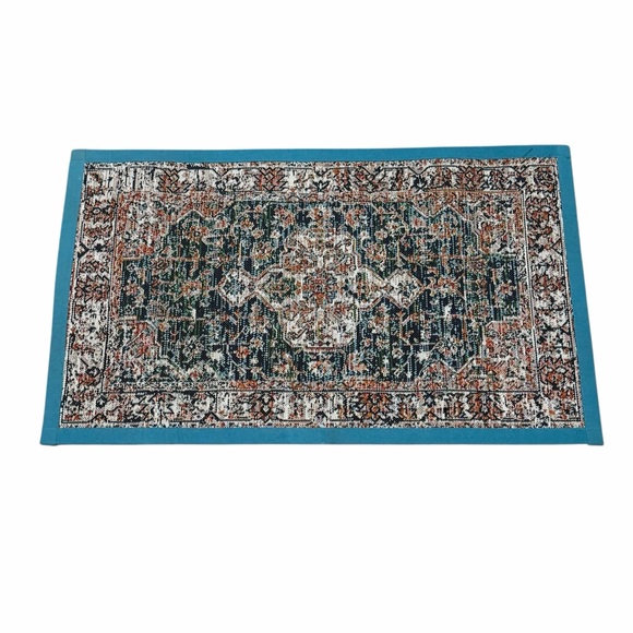 World Rug Gallery Other - World Rug Gallery Teal Flatweave Rectangular Rug